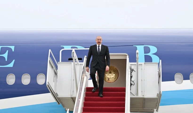 Prezident İlham Əliyev ABŞ-a işgüzar səfər çərçivəsində "Joint Base Andrews" hərbi hava bazasında rəsmi şəxslər tərəfindən qarşılanır.